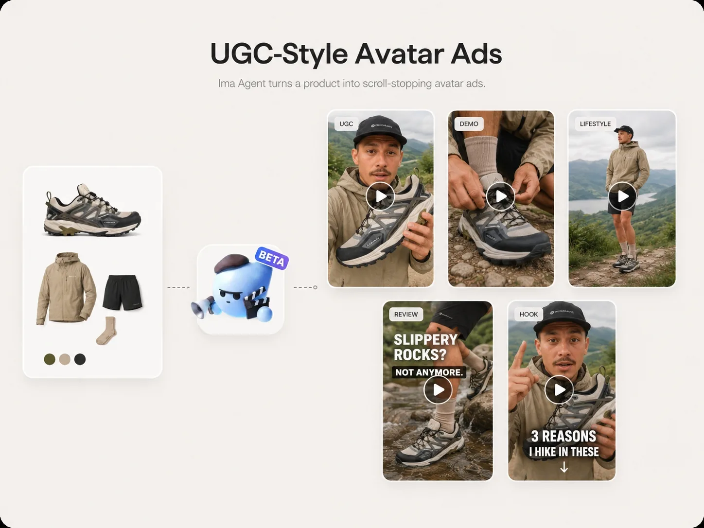 AI avatar product video