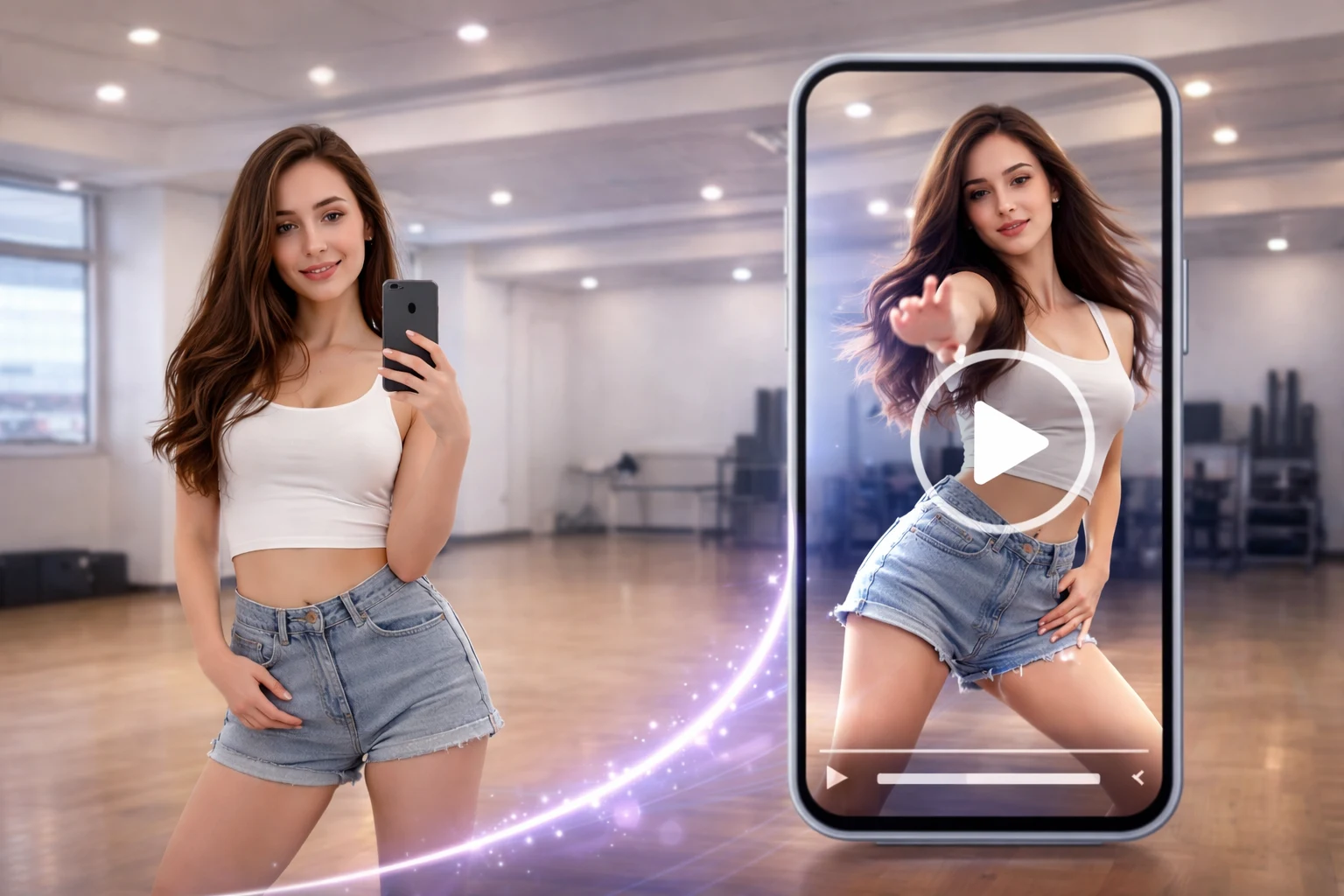 AI generated dance video
